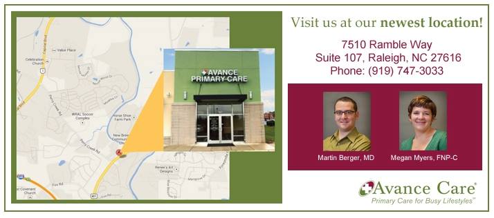 Avance Care Announced Opening of Northeast Raleigh Practice