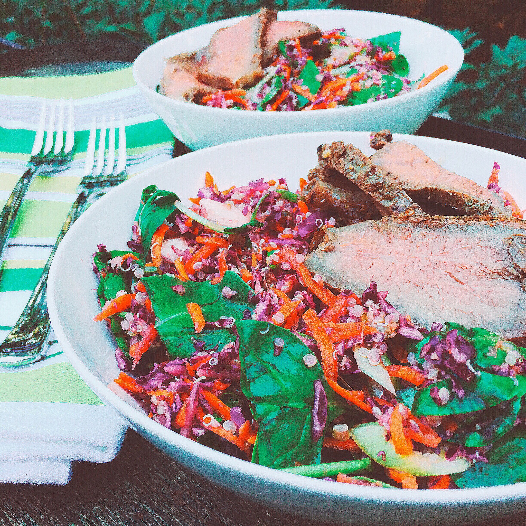 Ginger Wasabi Steak Salad