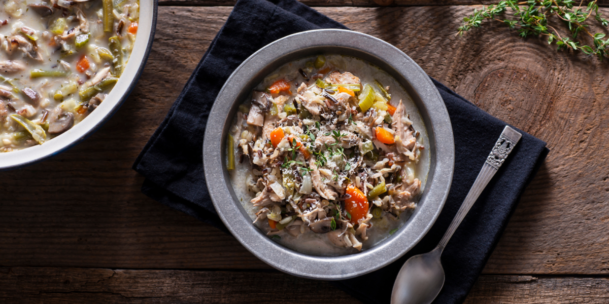 Instant Pot Chicken and Wild Rice Soup